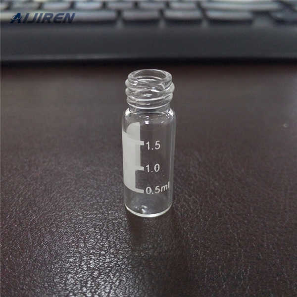 laboratory septa bonded to cap chromatography glass vials 