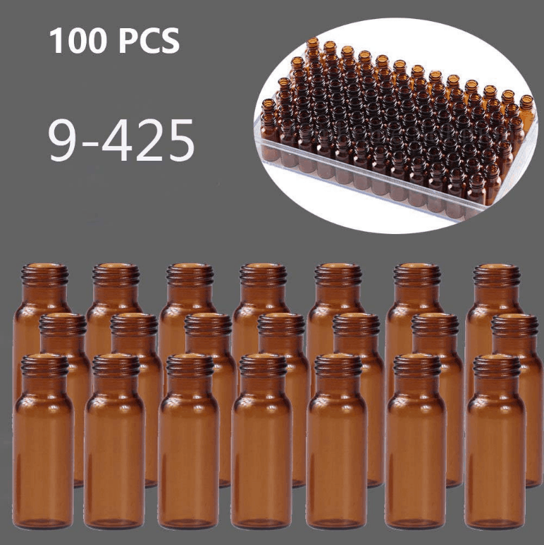 Autosampler Vials 2ml HPLC Vials Amber Sample Vials Screw top 9-425 Type Threaded Vial