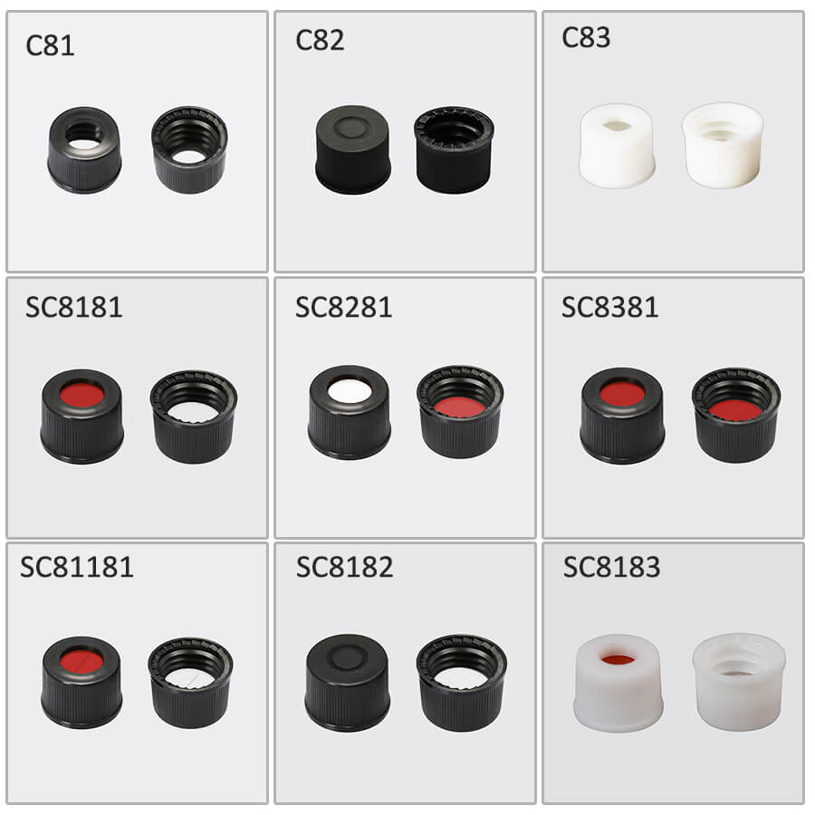 8mm hplc vials caps with PTFE septa