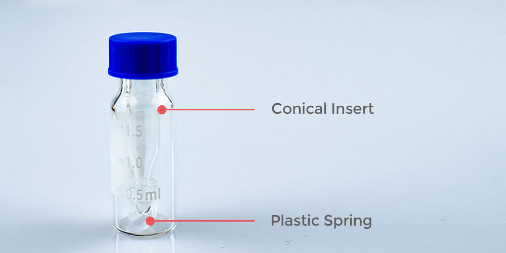 spring insert of hplc vials