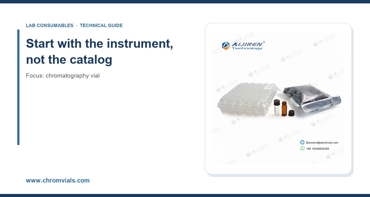 Start with the instrument, not the catalog