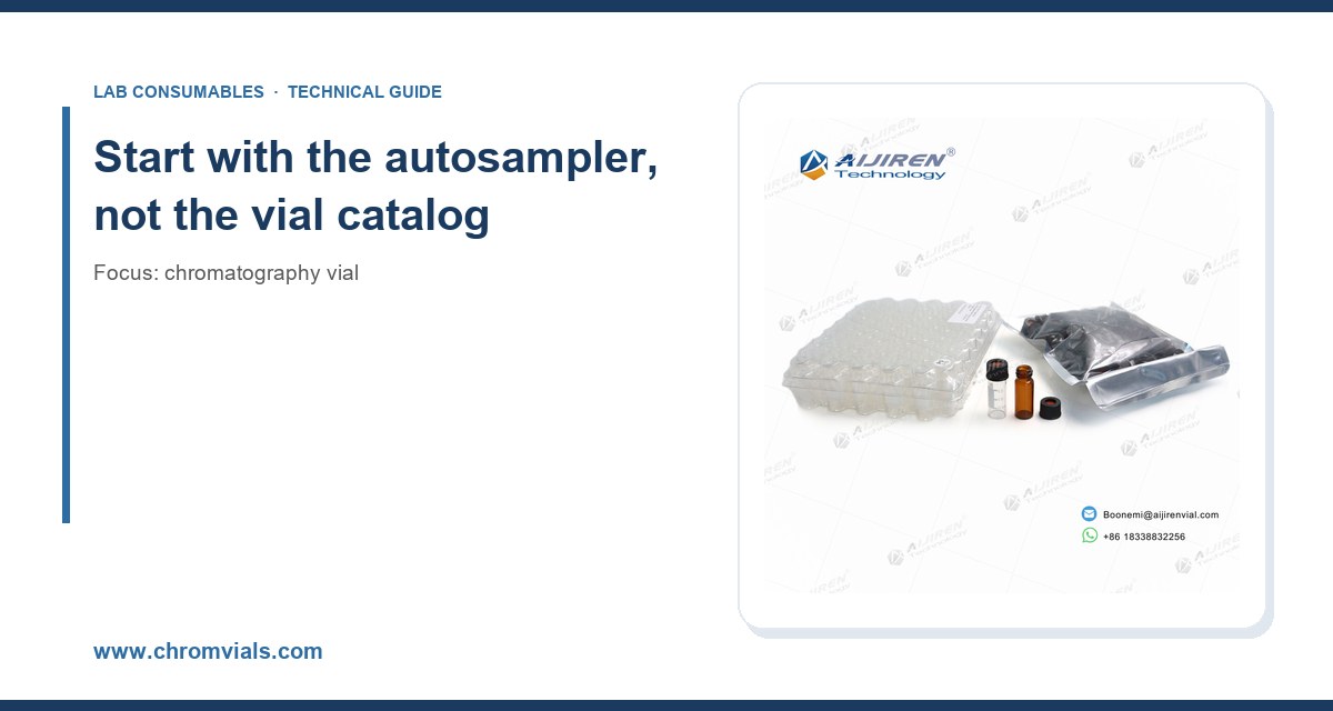 Start with the autosampler, not the vial catalog