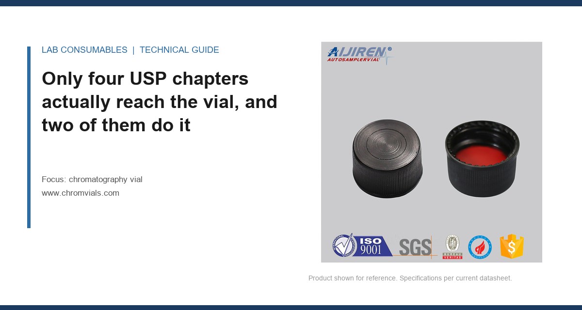Only four USP chapters actually reach the vial, and two of them do it