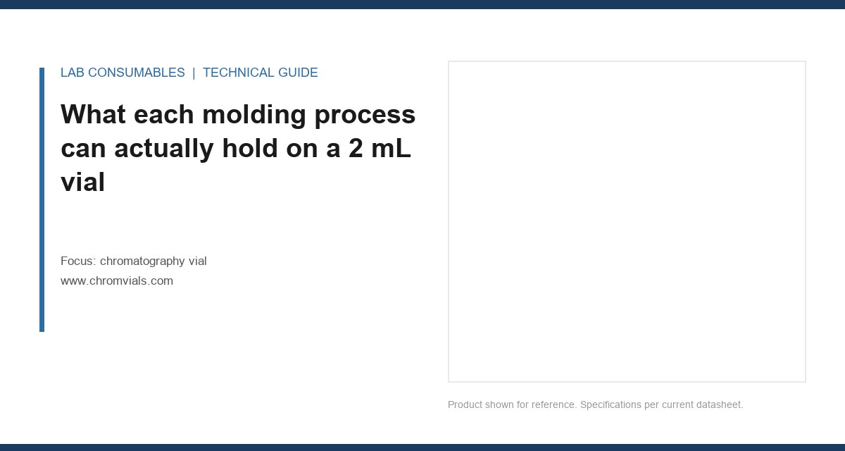 What each molding process can actually hold on a 2 mL vial