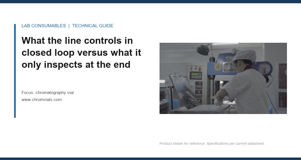 What the line controls in closed loop versus what it only inspects at the end